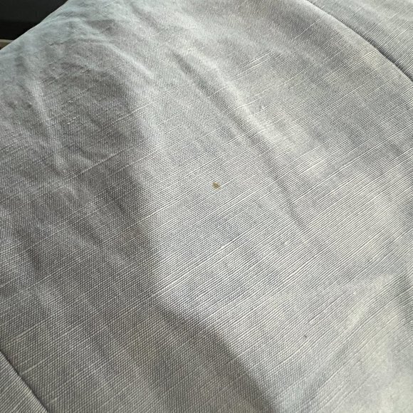 Zenobia Dress 6 Blue Silk Linen Sheath Pockets Cowl Neck A-line Light Sleeveless - Picture 10 of 11